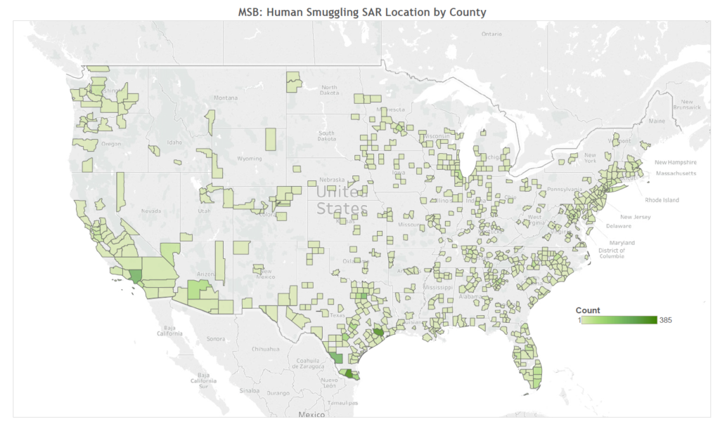 MSB Human Smuggling Map
