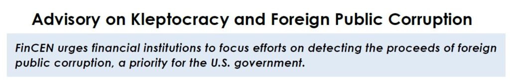 FinCEN Announcement of Kleptocracy Initiative