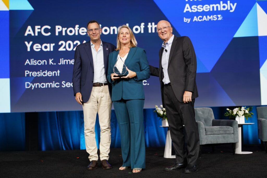 AML expert Alison Jimenz wins 2026 ACAMS Award.